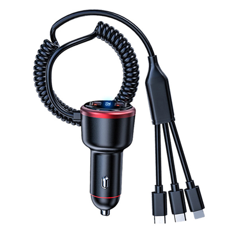 3-In-1 330W Super Fast Car Charger Dual Port Car Charger with 3 Charging Cables Adapter for 12V-24V Car 3-In-1 330W Super Fast Car Charger Dual Port Car Charger with 3 Charging Cables Adapter for 12V-24V Car